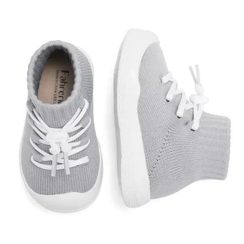 Fahrerliebe Baby Non Slip Socks Shoes Boys Girls Soft Slip On Sneakers Protection Toe Infant Slippers Lightweight Breathable First Walking Shoes - 5