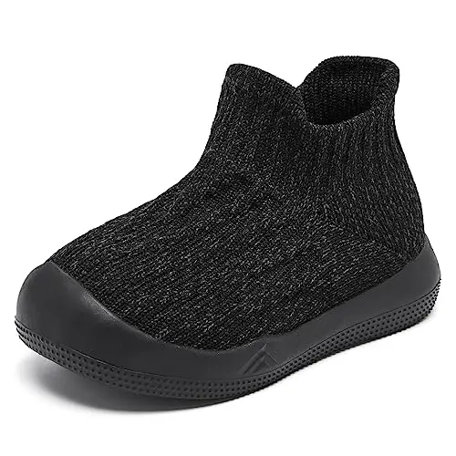 Fahrerliebe Baby Non Slip Socks Shoes Boys Girls Soft Slip On Sneakers Protection Toe Infant Slippers Lightweight Breathable First Walking Shoes - 4