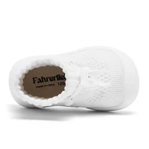 Fahrerliebe Baby Non Slip Socks Shoes Boys Girls Soft Slip On Sneakers Protection Toe Infant Slippers Lightweight Breathable First Walking Shoes - 3