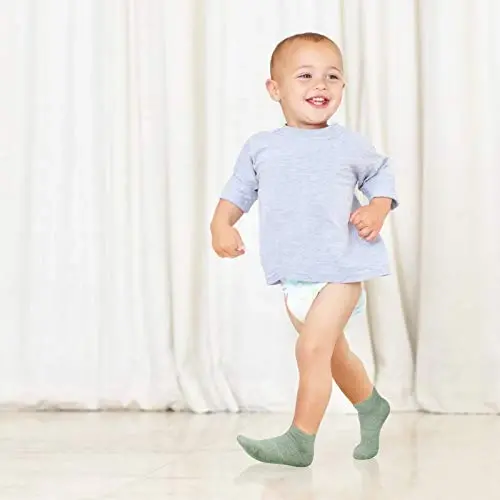 SkiBeaut Toddlers Kids Non Slip Socks Grips Sticky Slippery Crew Socks for 1-7 Years Old 12 Pairs Children Boys Girls Socks - SKIBEAUT (1)