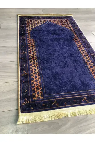Kaymaz Taban Makinede Yıkanabilir Dijital Baskılı Seccade 70x120cm-Laci - YTR HOME (1)