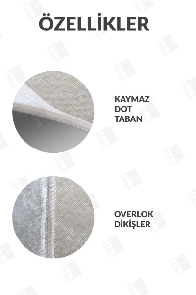 Kaymaz Taban, Yıkanabilir Lavabo Önü Paspası, Banyo Paspası, Duşakabin Önü Paspası (6) - 16