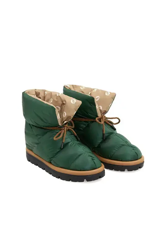 Каz Tüyü Unisex Bot Metallic Serisi Green-Yeşil - 2