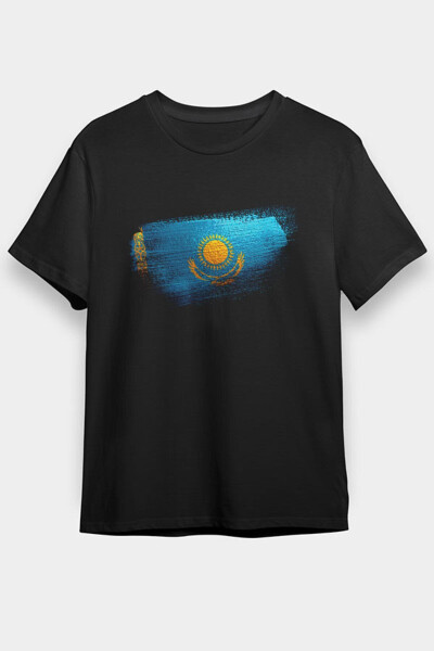 Kazakhstan Black Unisex T-Shirt - 1