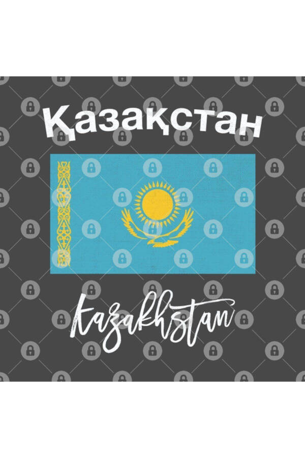 Kazakhstan Flag Kupa, Hediyelik, Çeyizlik, Sunumluk - 6