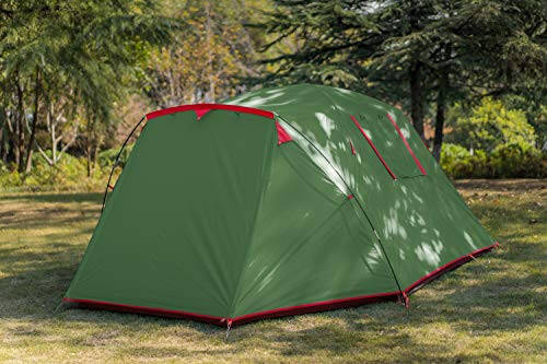 KAZOO 2／4 Person Camping Tent Outdoor Waterproof Family Large Tents 2/4 People Easy Setup Tent with Porch Double Layer | Outdoor - 2