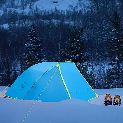 KAZOO 2／4 Person Camping Tent Outdoor Waterproof Family Large Tents 2/4 People Easy Setup Tent with Porch Double Layer - 2