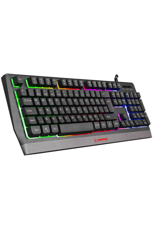 Kb-r52 Style Rainbow Aydınlatmalı Oyuncu Klavye - 1