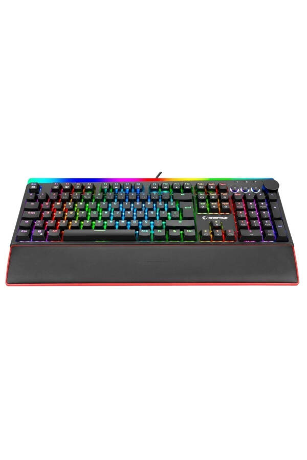 Kb-r97 X-tracer Black USB RGB Illuminated Blue Switch Wrist Rest Gaming Mechanical Keyboard - 2