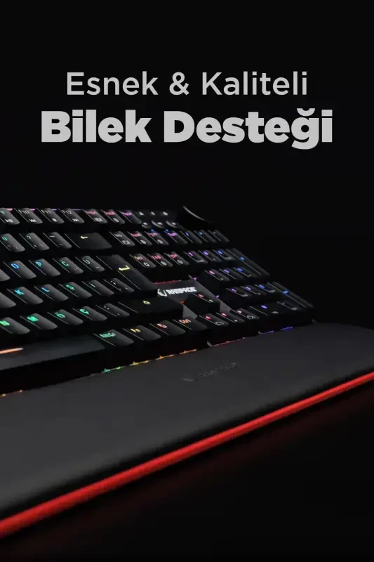 Kb-r97 X-tracer Rgb Wrist Rest Red Switch Mechanical Gaming Keyboard-Black - 6