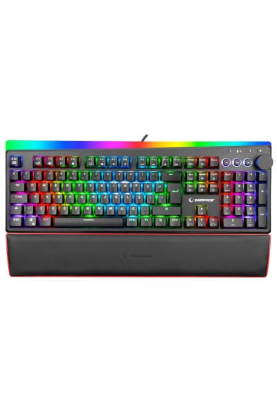 Kb-r97 X-tracer Siyah Usb Rgb Aydınlatmalı Blue Switch Bilek Destekli Gaming Oyuncu Mekanik Klavye - Çok Renkli - 3