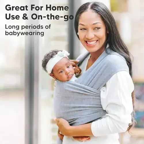 KeaBabies Baby Wrap Carrier - All in 1 Original Baby Carrier Newborn to Toddler Sling, Easy to Wear, Hands Free Bonding, Lightweight, Breathable Infant Wraps (Dusty Olive) - 12