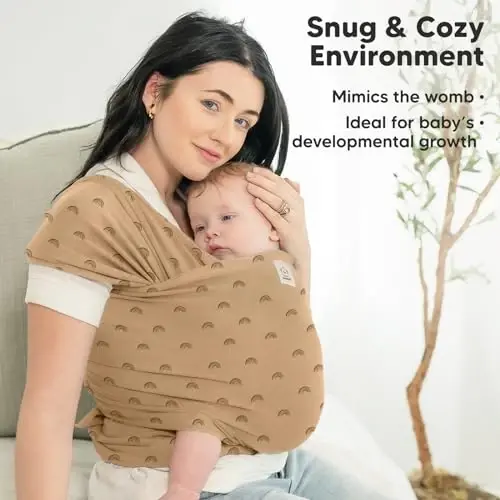 KeaBabies Bebek Wrap Taşıyıcı - Hepsi 1 Arada Orijinal Bebek Taşıyıcı Yenidoğandan Yürüme Çağına Kadar Sling, Giymesi Kolay, Elleri Serbest Bağlantı, Hafif, Nefes Alabilen Bebek Sargıları (Gökkuşağı) 
