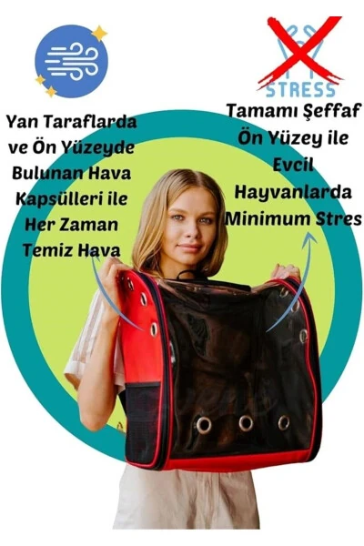 KEDİ KÖPEK TAŞIMA SIRT ÇANTASI - 6