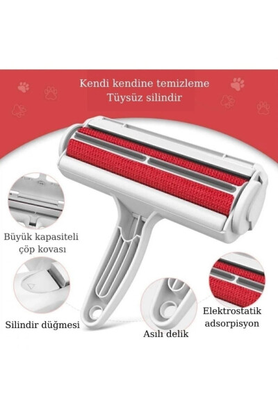 Kedi Köpek Tüyü Toz Kıl Toplayıcı Gırgır Hazneli - KACAR KITCHEN (1)