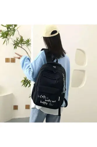 Kedili Ultra Hafif Ortopedik Okul Sırt Çantası-siyah - 4