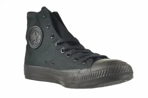 Кеды Converse All Star Chuck Taylor высокие черные монохромные холщовые мужские женские M3310 - CONVERSE (1)