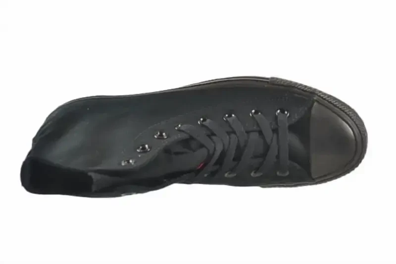 Кеды Converse All Star Chuck Taylor высокие черные монохромные холщовые мужские женские M3310 - 5