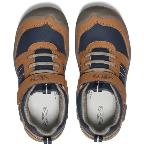 KEEN Kids' Knotch Peak Yengil vaznli, Bardoshli Sneakerning muqobil yopilishi - 6