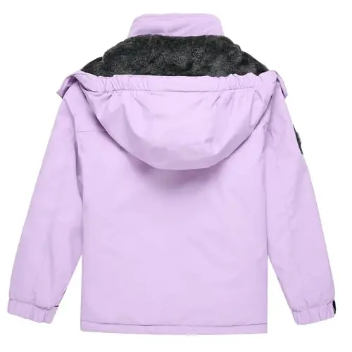 Keevoom Boys Girls Winter Coat Ski Jacket Windproof Waterproof Kids Snowboard Warm Fleece Snow Coats - 2