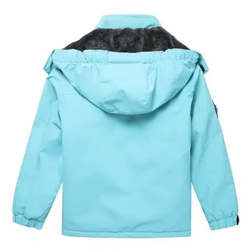 Keevoom Boys Girls Winter Coat Ski Jacket Windproof Waterproof Kids Snowboard Warm Fleece Snow Coats - KEEVOOM (1)