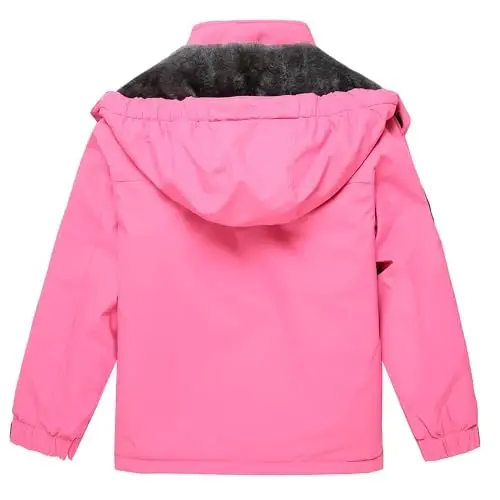 Keevoom Boys Girls Winter Coat Ski Jacket Windproof Waterproof Kids Snowboard Warm Fleece Snow Coats - 3