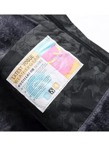 Keevoom Boy's Waterproof Ski Jacket Qishki Issiq Qalin Qor Palto Shamolga chidamli Fleece Bolalar Tashqi Kiyimli Qorli Snoubord Kurtkalari - 6