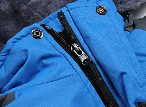 Keevoom Boy's Waterproof Ski Jacket Winter Warm Thick Snow Coat Windproof Fleece Kids Outdoor Hooded Snowboard Jackets - MODAZONE (1)