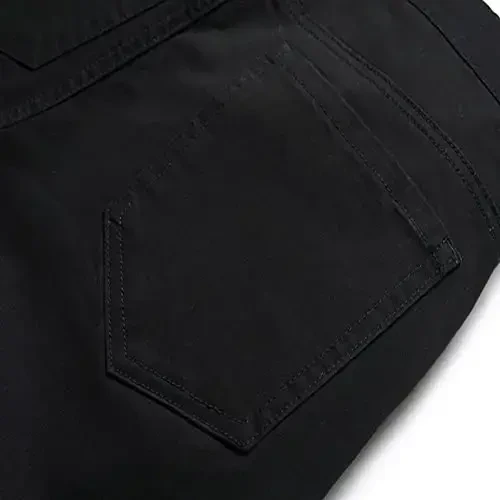 Keevoom erkaklar uchun cho'ziluvchan tor bichimli oldi tekis moda uslubidagi qulay bir rangli kundalik tor biznes kostyumi chinos shimlar - 5