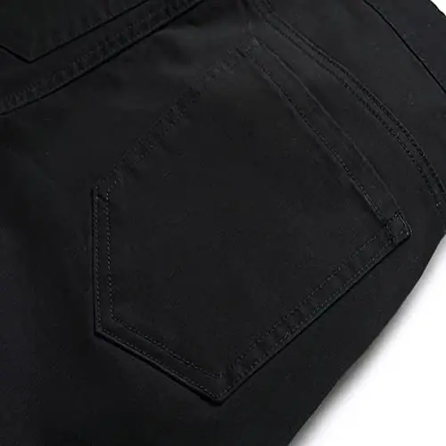 Keevoom erkaklar uchun cho'ziluvchan tor bichimli oldi tekis moda uslubidagi qulay bir rangli kundalik tor biznes kostyumi chinos shimlar - 5