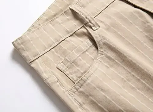 Keevoom Mens Stretch Skinny Flat-Front Fashion Style Comfy Solid Casual Slim Fit Business Dress Chinos Pants - 5