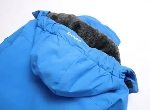 Keevoom Boys Winter Coat Ski Jacket Windproof Kids Snowboard Warm Fleece Snow Coat Waterproof Outdoor Hooded Ski Coats - 4