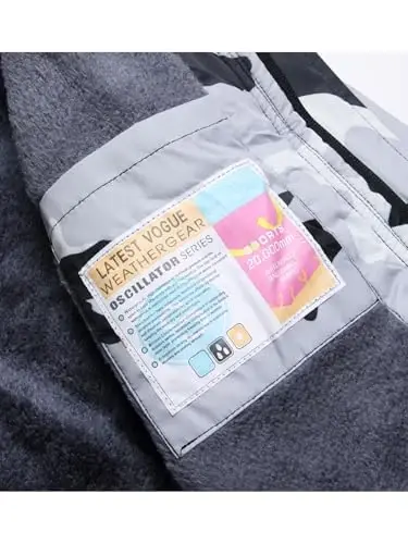 Keevoom Boy's Waterproof Ski Jacket Winter Warm Thick Snow Coat Windproof Fleece Kids Outdoor Hooded Snowboard Jackets - 1