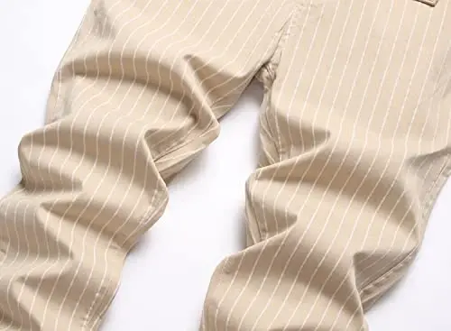 Keevoom Mens Stretch Skinny Flat-Front Fashion Style Comfy Solid Casual Slim Fit Business Dress Chinos Pants - 3