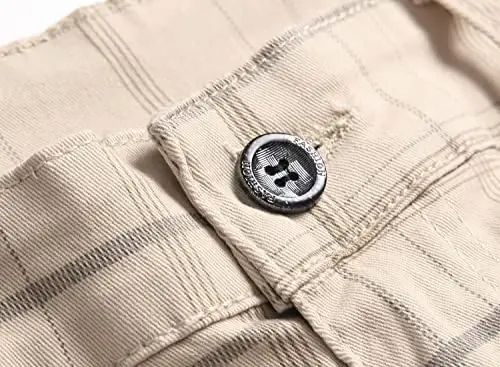 Keevoom Mens Stretch Skinny Flat-Front Fashion Style Comfy Solid Casual Slim Fit Business Dress Chinos Pants - 5