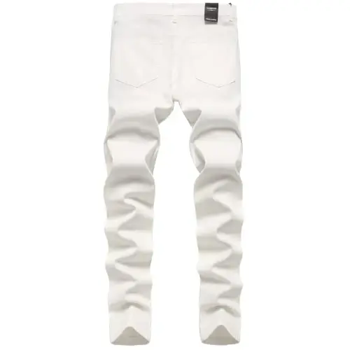 Keevoom Mens Stretch Skinny Flat-Front Fashion Style Comfy Solid Casual Slim Fit Business Dress Chinos Pants - 2