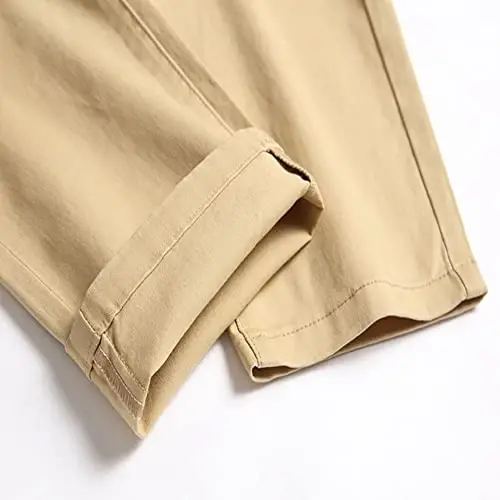 Keevoom Mens Stretch Skinny Flat-Front Fashion Style Comfy Solid Casual Slim Fit Business Dress Chinos Pants - 6