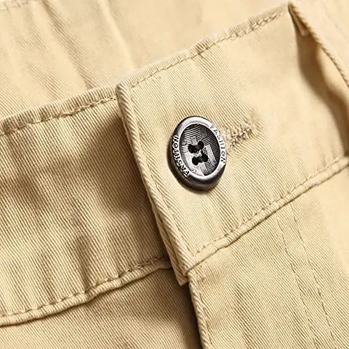 Keevoom Mens Stretch Skinny Flat-Front Fashion Style Comfy Solid Casual Slim Fit Business Dress Chinos Pants - 3