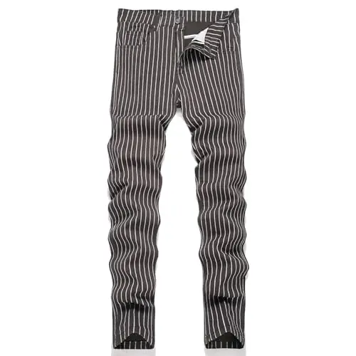 Keevoom Mens Stretch Skinny Flat-Front Fashion Style Comfy Solid Casual Slim Fit Business Dress Chinos Pants - 1