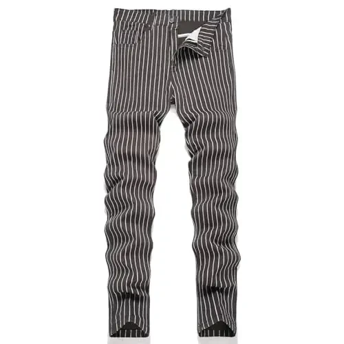 Keevoom Mens Stretch Skinny Flat-Front Fashion Style Comfy Solid Casual Slim Fit Business Dress Chinos Pants - KEEVOOM