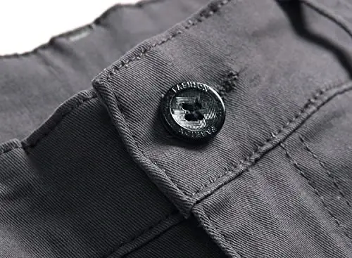 Keevoom Mens Stretch Skinny Flat-Front Fashion Style Comfy Solid Casual Slim Fit Business Dress Chinos Pants - 5