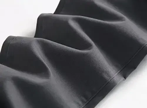 Keevoom Erkek Esnek Skinny Düz Ön Moda Stil Rahat Düz Renk Günlük Slim Fit İş Elbisesi Chino Pantolon - 3