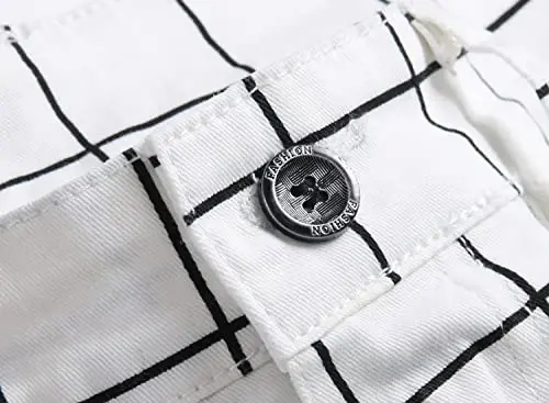 Keevoom Mens Stretch Skinny Flat-Front Fashion Style Comfy Solid Casual Slim Fit Business Dress Chinos Pants - 11