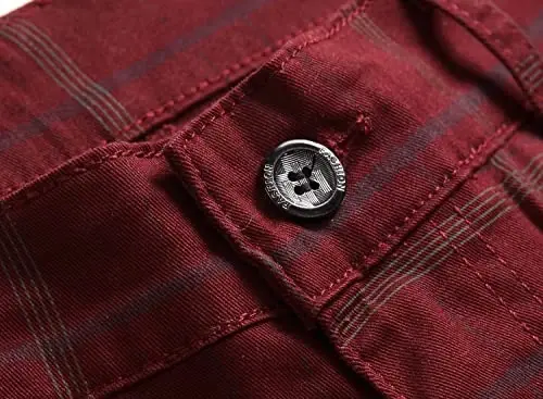 Keevoom Mens Stretch Skinny Flat-Front Fashion Style Comfy Solid Casual Slim Fit Business Dress Chinos Pants - 4