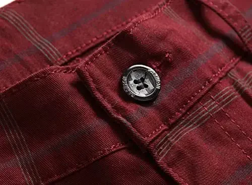 Keevoom Mens Stretch Skinny Flat-Front Fashion Style Comfy Solid Casual Slim Fit Business Dress Chinos Pants - 4