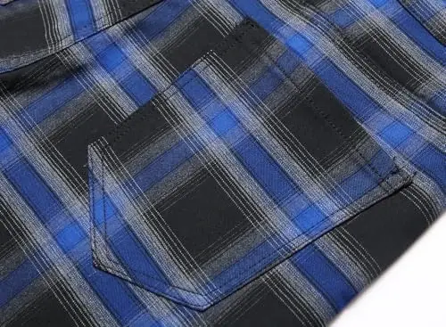 Keevoom Plaid Pants for Men Stretch Skinny Slim Fit Flat-Front Casual Fashion Comfy Solid Pencil Business Dress Chinos Pants - 4