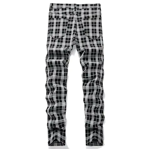Keevoom Mens Stretch Skinny Flat-Front Fashion Style Comfy Solid Casual Slim Fit Business Dress Chinos Pants - KEEVOOM (1)