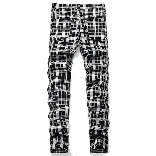 Keevoom Mens Stretch Skinny Flat-Front Fashion Style Comfy Solid Casual Slim Fit Business Dress Chinos Pants - KEEVOOM (1)