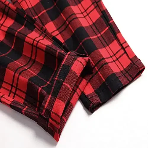 Keevoom Erkek Streç Skinny Düz Ön Moda Stil Rahat Düz Renk Günlük Slim Fit İş Elbisesi Chino Pantolon - 6