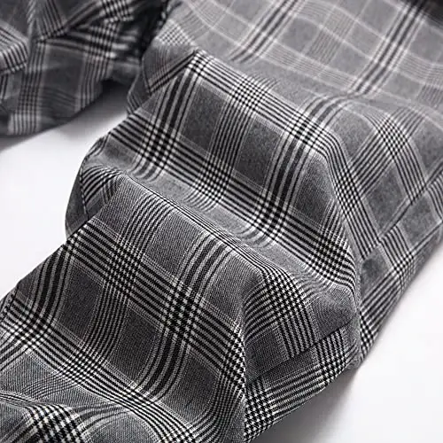 Keevoom Mens Stretch Skinny Flat-Front Fashion Style Comfy Solid Casual Slim Fit Business Dress Chinos Pants - 4